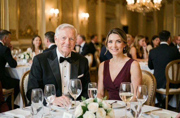 George Soros et Tamiko Bolton lors d'un gala de bienfaisance dans un grand hôtel américain